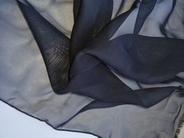 Stoff  Chiffon Crepe schwarz