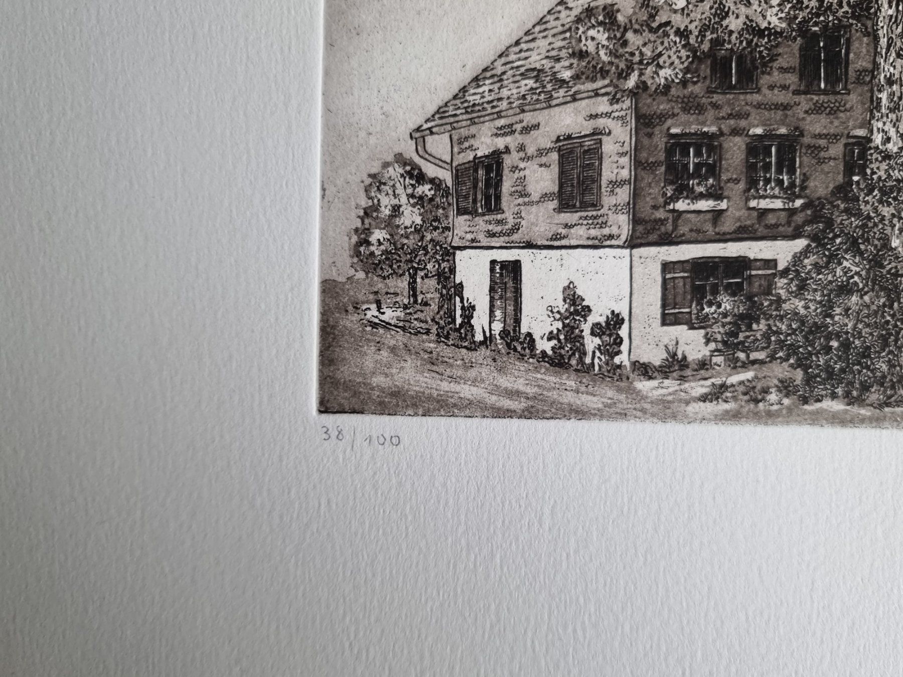 Grafica & Litografie: LANGENEGGER LILLY RADIERUNG SIGNIERT NUMMERIERT – Usato da Gersau venduto da kunst-online 3