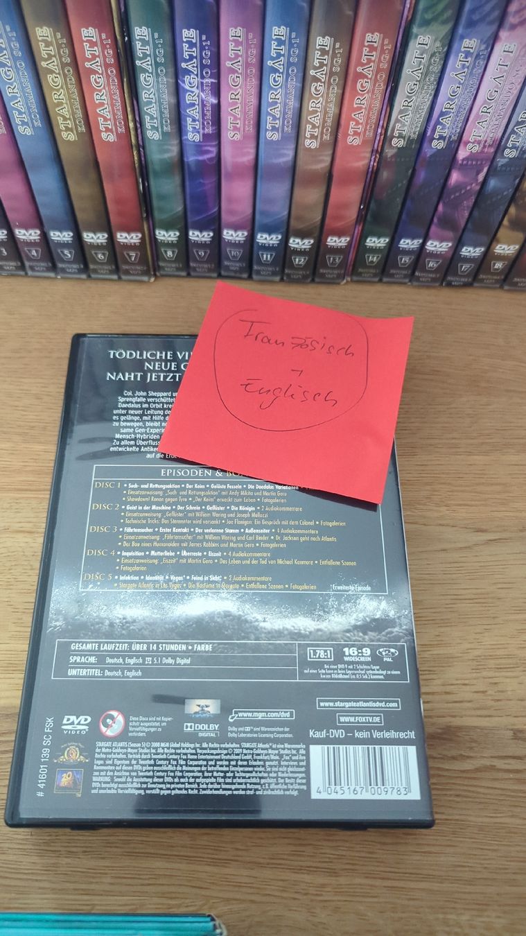 Alle DVDs: Stargate DVD Sammlung – Gebraucht aus Zofingen von HeliosCult 3