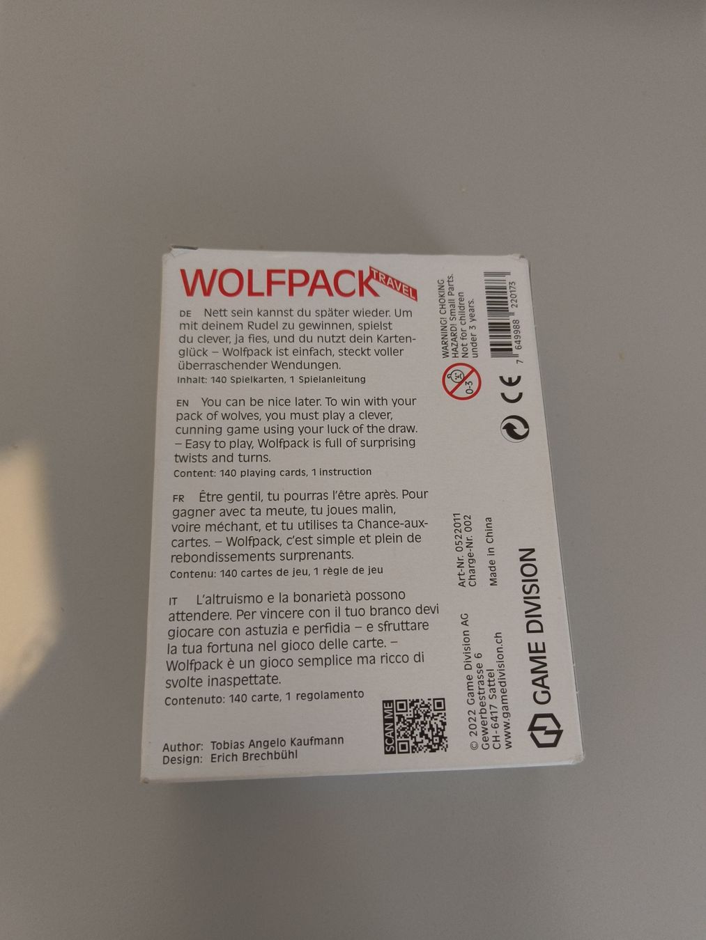 Giochi: Wolfpack travel – Usato da Bern venduto da TxZ 1