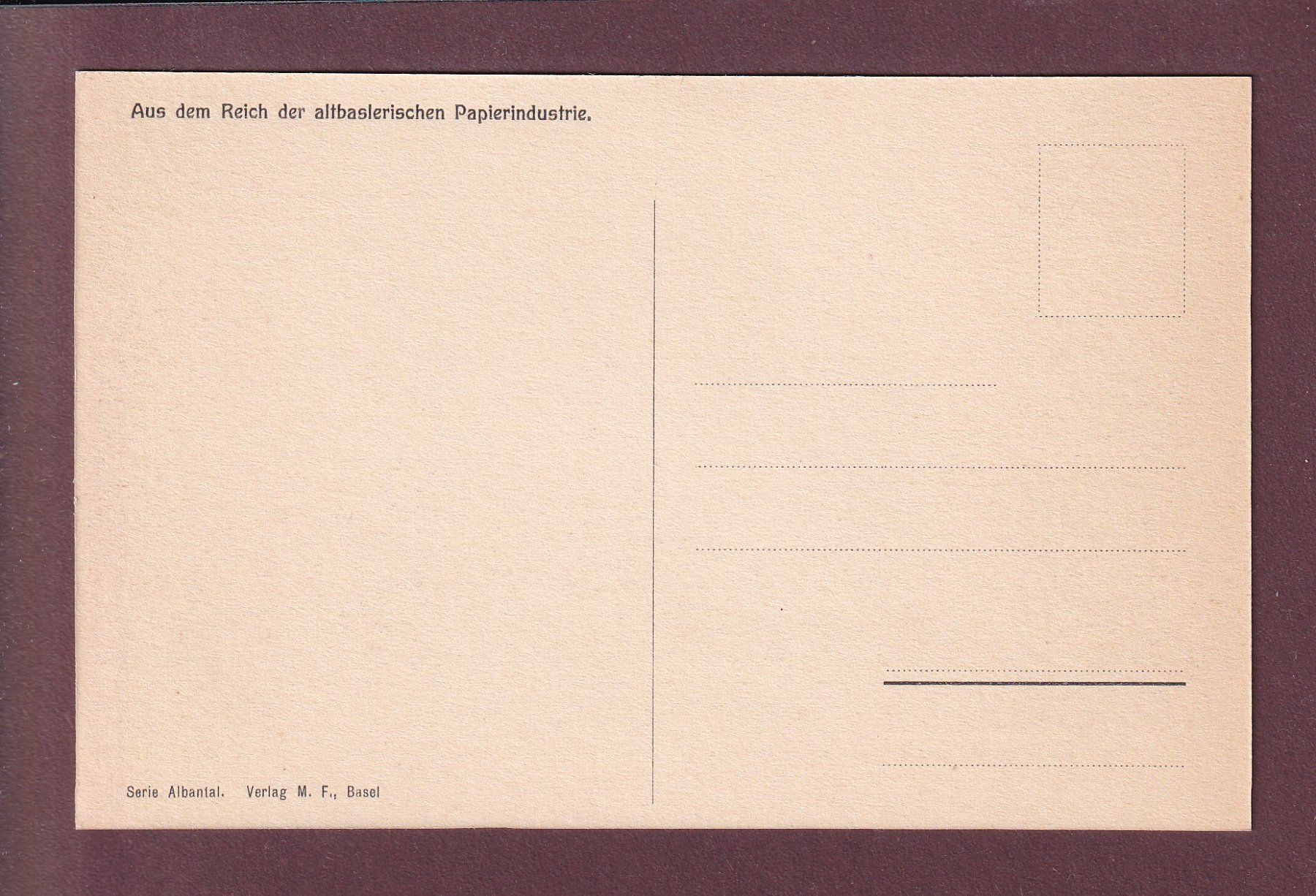 Cartes postales: Altes BASEL - St. Albantal – D'occasion à Pully par nicecards 1