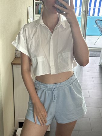 ZARA Hemd Weiss Grösse M guter Zustand