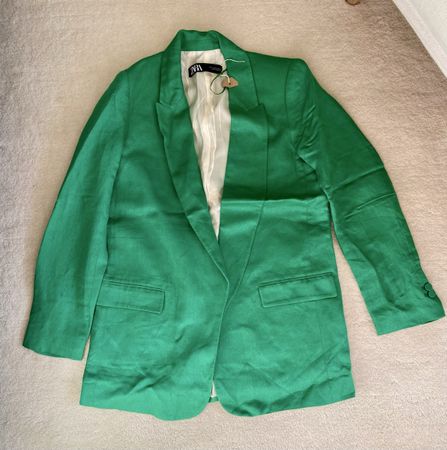 Blazer Zara grün Grösse M neu mit Etikett