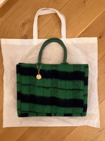 Shopper grün/schwarz kariert NEU