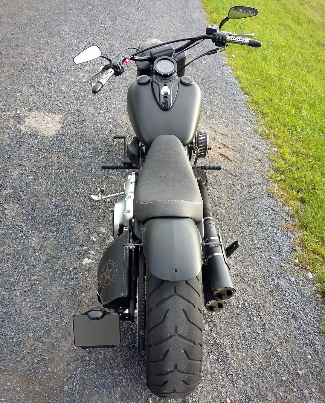 Harley-Davidson Chopper: Custom Harley, Fat Boy Special mit ABS, schwarz matt – Gebraucht aus Reichenburg von Vasquez27 3