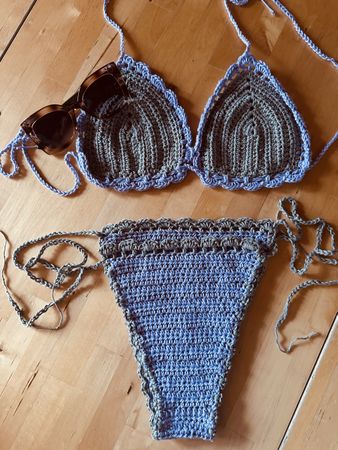 Bikini costume uncinetto Crochet Fatto a Mano su Misura