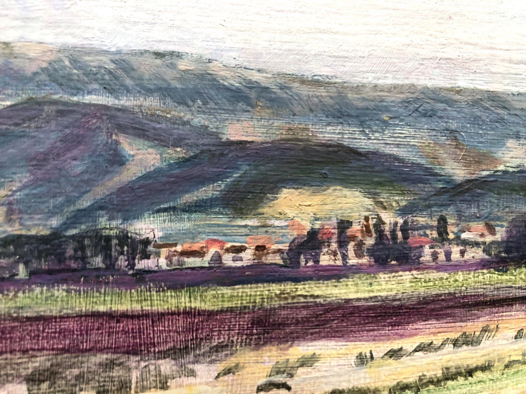 Dipinti: Gemälde - Öl auf Platte - "Provence" - signiert. W.Siegfried – Usato da Schaffhausen venduto da durruti 3