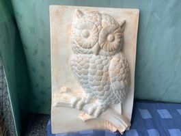 HIBOU en relief à suspendre - Son poids 3.995 kilos