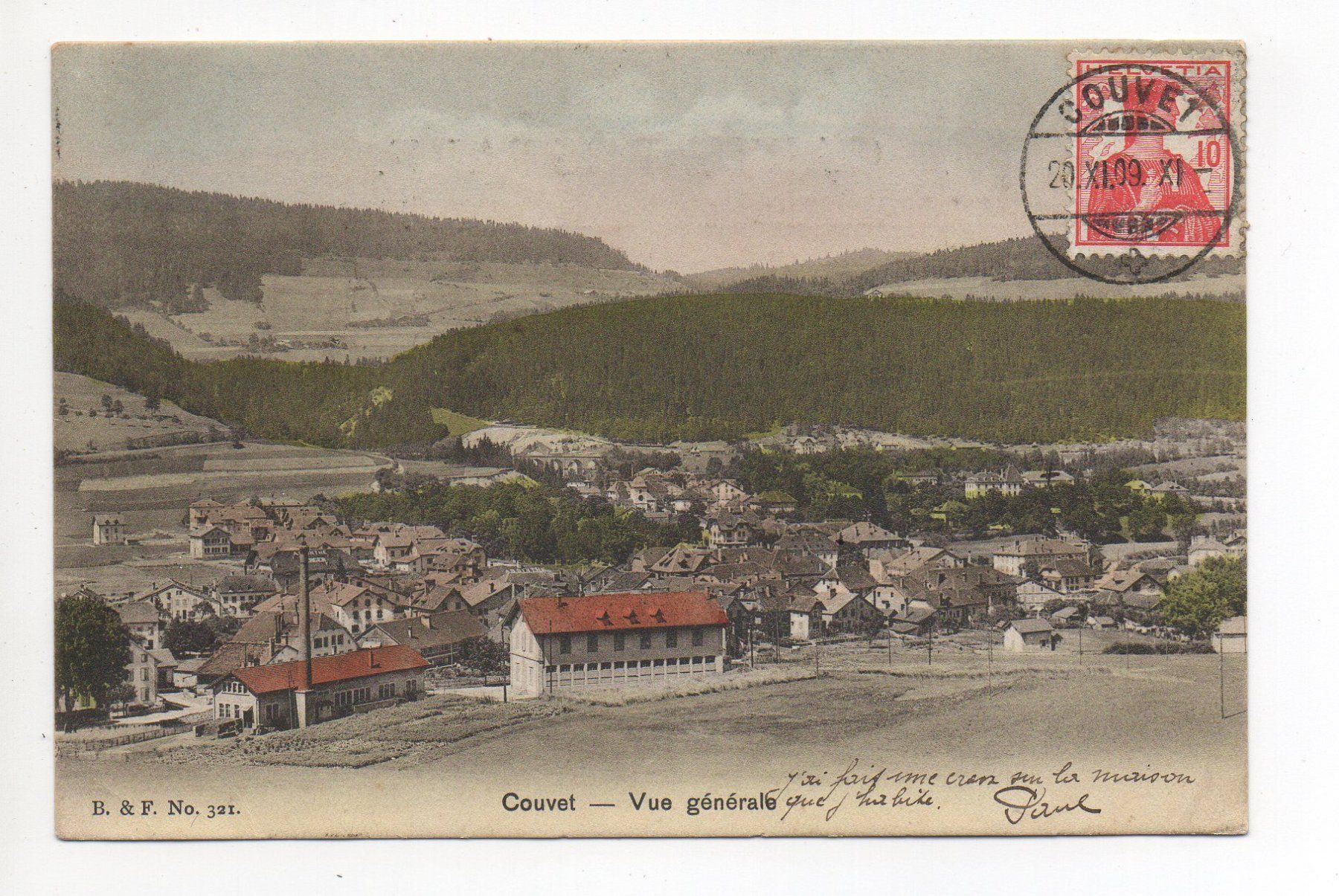 Cartoline postali: COUVET Fabrique – Usato da Jona venduto da philajona