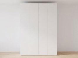 Schrank 4-türig, weiss, neu