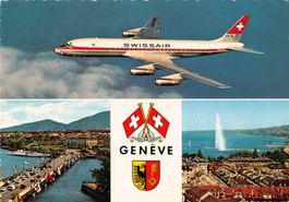 GENÈVE SWSSAIR - schöne Postkarte