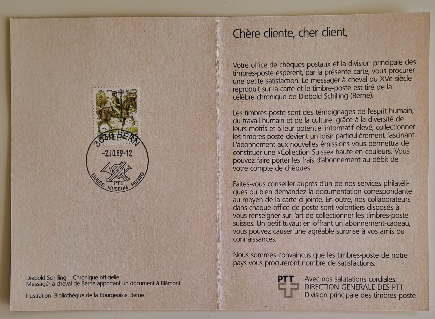 Tutti i francobolli: Carte postale Diebold Schilling, messager à cheval! – Usato da La Tour-de-Peilz venduto da Resize