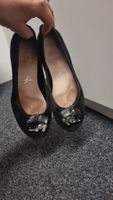 Helble Ballerinas, schwarz, Leder, Gr.39, mit Strasssteinen