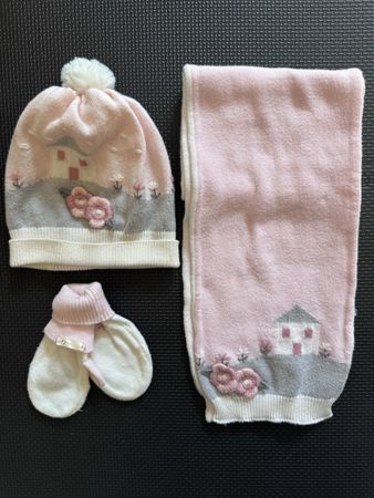 Mayoral 3SetCotton Frühlings|Mütze Schal Fäustlinge|1-2J|Top