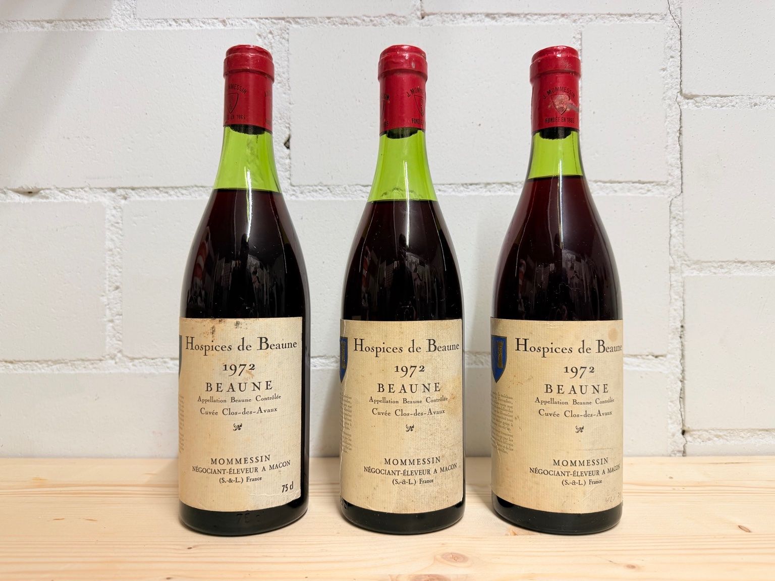 Vino: Hospices de Beaune 1972 - 3 Flaschen – Nuovo (secondo la descrizione) da Root venduto da Jo.Di