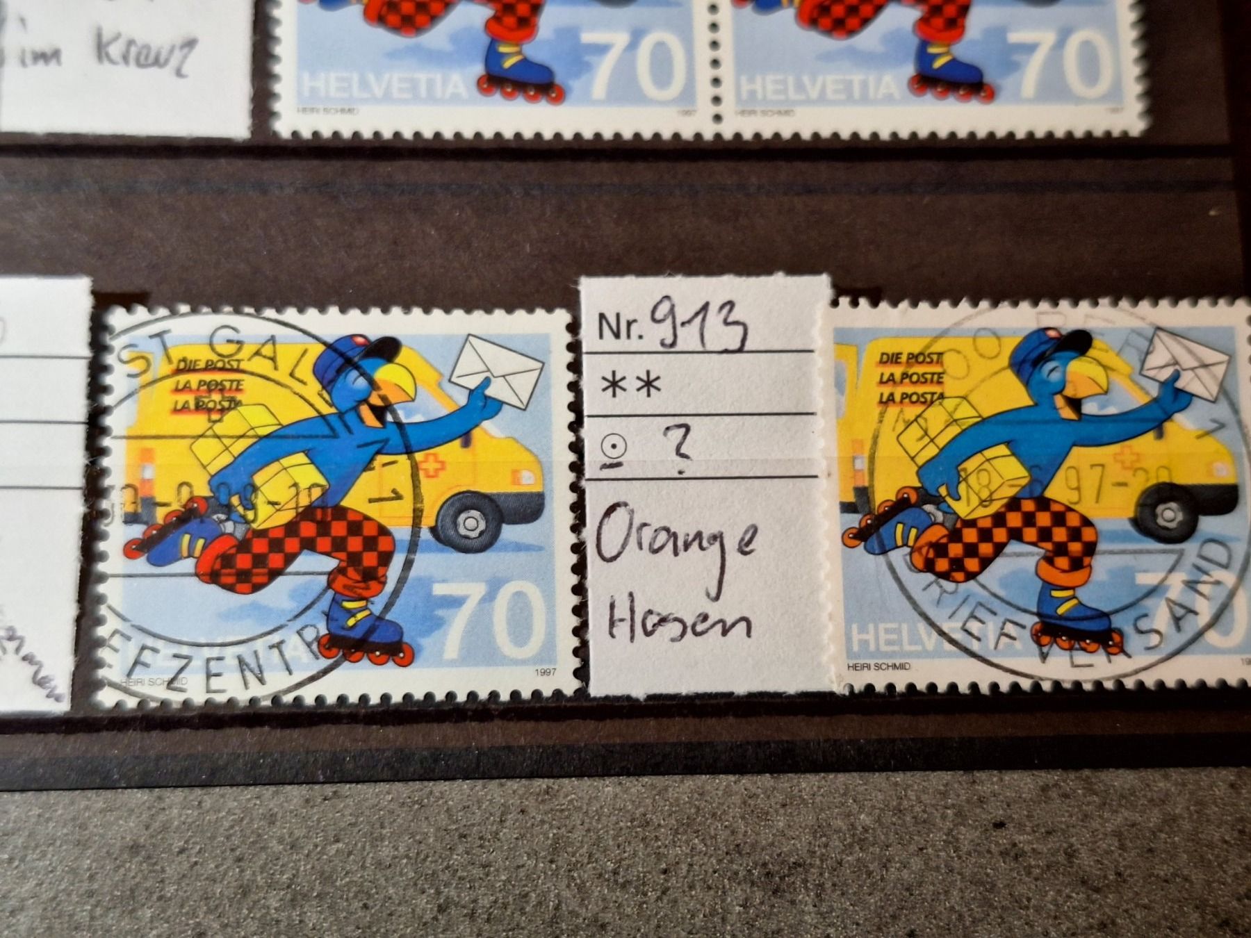 Alle Briefmarken: Globi Abarten – Gebraucht aus Balgach von SIMEON27 6