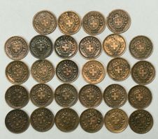Schweiz 1 Rappen Sammlung (1891-1941) 