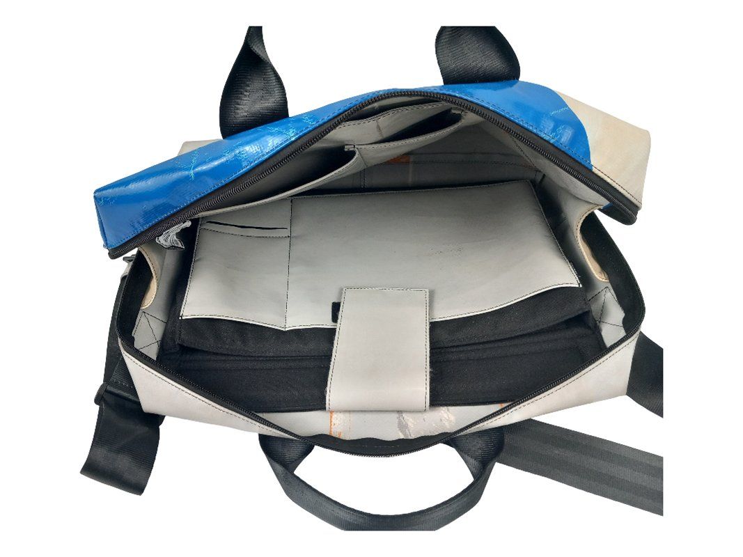 Freitag Sacs: FREITAG Tasche blau weiss – D'occasion à Hünenberg par Restwert_Zug 3