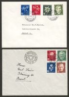 Pro Juventute Serien 1944/1945 auf Briefe