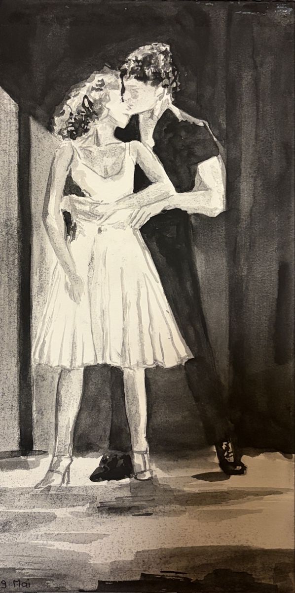 Gemälde: Dirty Dancing - Aquarellmalerei – Neu (gemäss Beschreibung) aus Chur von notia13