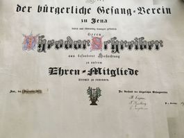 Ehren-Mitglied Gesangsverein 1873