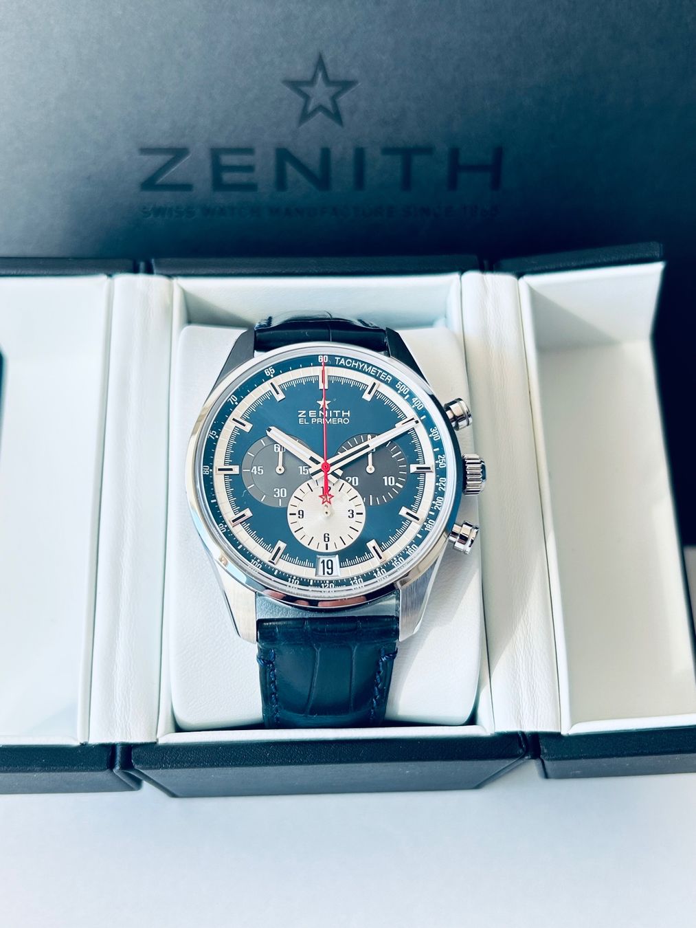 Zenith Orologi: Zenith CHRONOMASTER El Primero. New/Garantie. – Nuovo e nell'imballaggio originale da Genève venduto da GLwatchsa 3