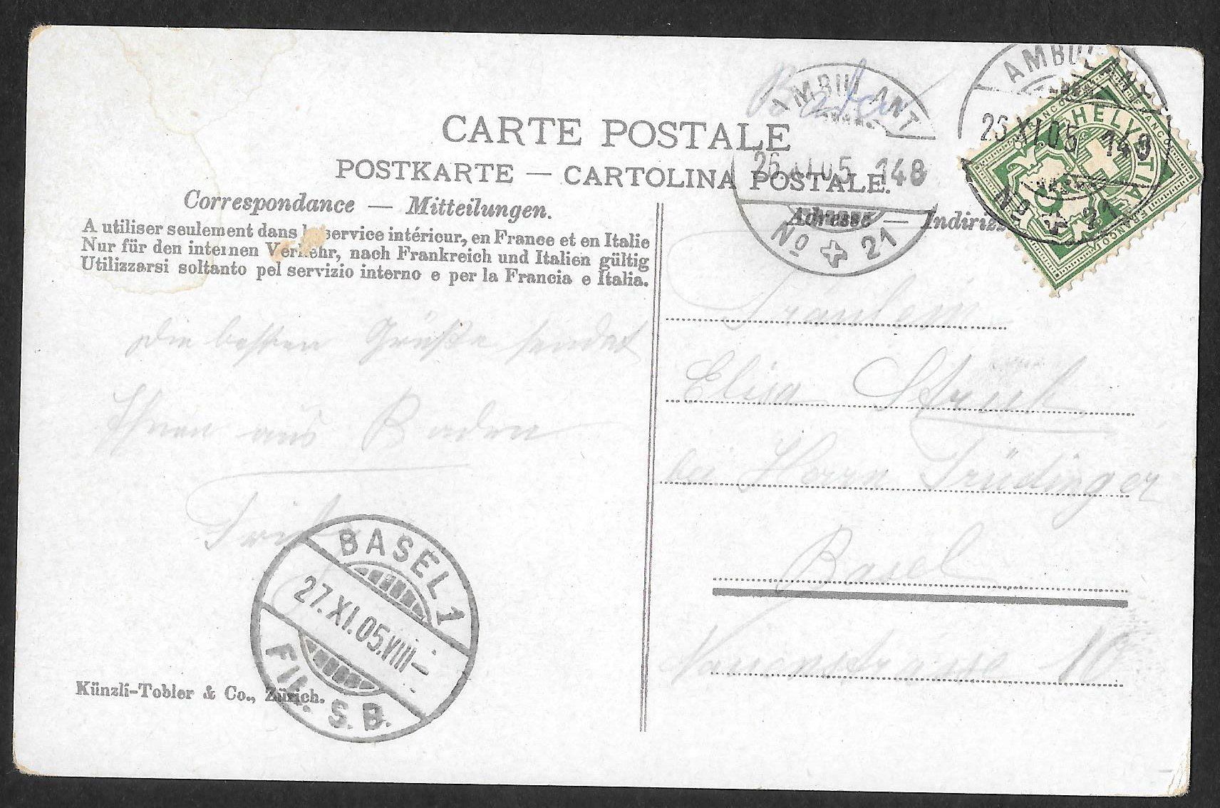 Cartoline postali: Baden farbige Teilansicht – Usato da Olten venduto da clotaldi 1