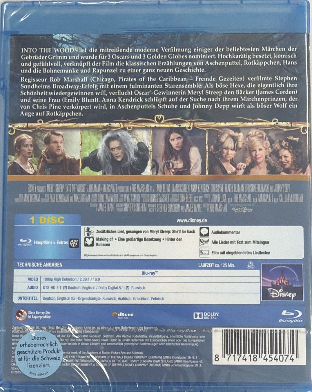 Tutti i DVDs: INTO THE WOODS BLU-RAY – Nuovo e nell'imballaggio originale da Zürich venduto da freioccasionen 1