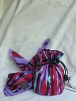CELINE Paris Seidenschal 50x50 + Mini-Tasche /Kosmetiktasche