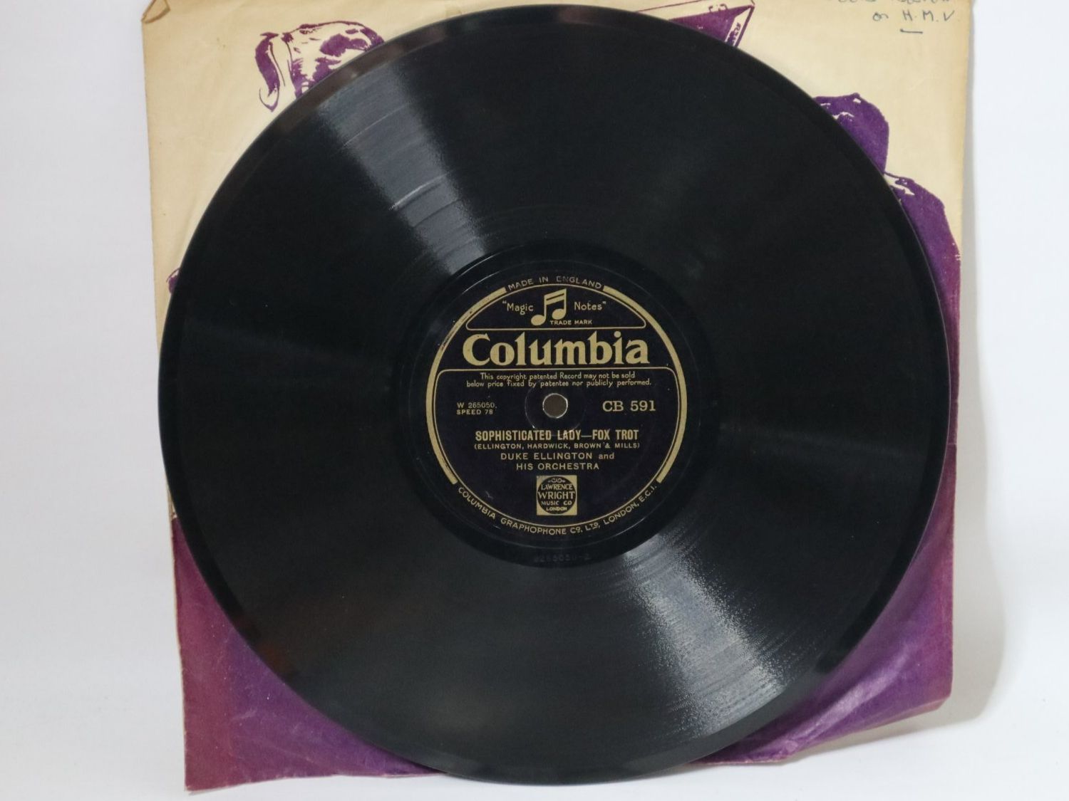 Dischi in vinile: Schellack Duke Ellington Sophisticated Lady – Usato da Eschenbach SG venduto da Astalavista 2