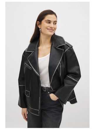 NA-KD Jacke im Lederlook, Grösse 38, neu mit Etikett!