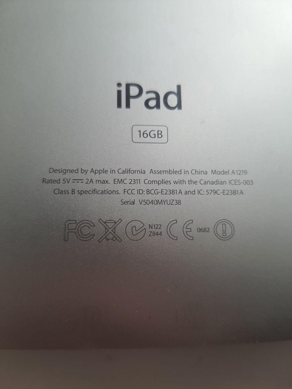 Apple Tablet PC: Apple iPad Wi-Fi Original 1. Generation A1219 – Difettoso da Flawil venduto da rcnkr 3