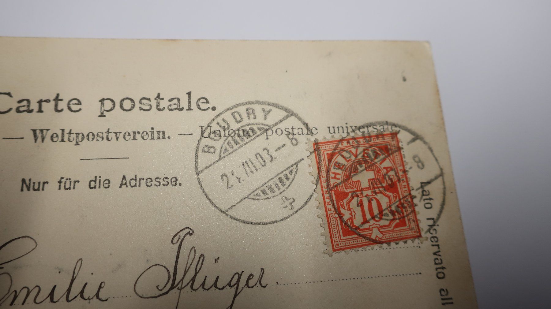 Ansichtskarten: Boudry   1903 – Gebraucht aus Cormoret von Pascalll2001 4