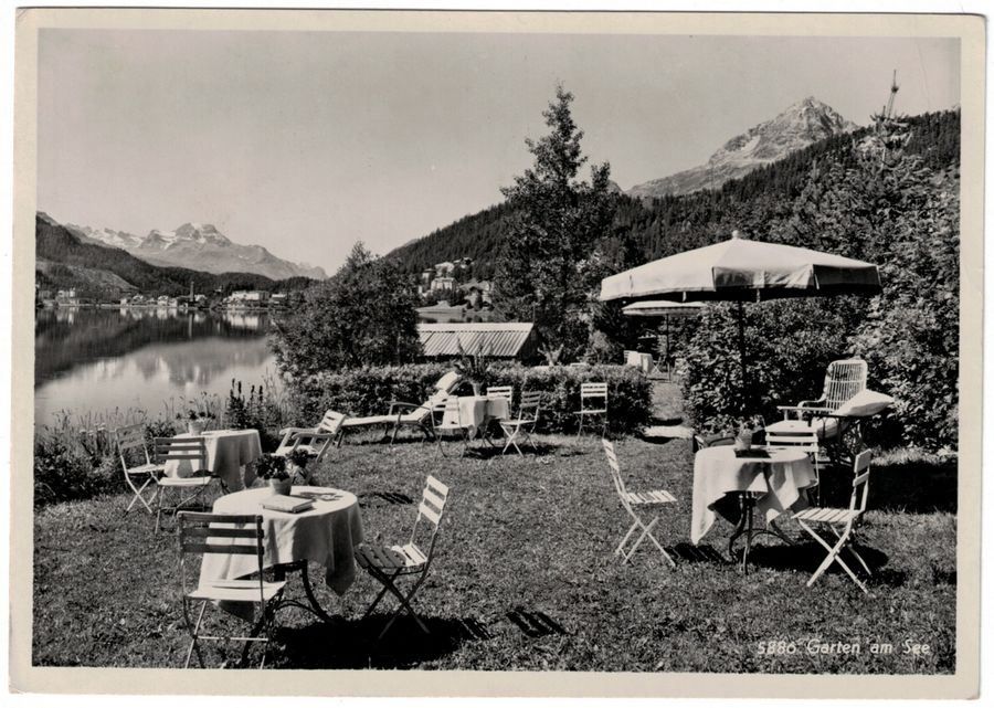 St. Moritz, Hotel Bellaval Garten am See Kaufen auf Ricardo
