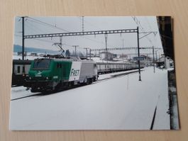 Carte postale : SNCF locomotive BB 437 002 aux Verrières