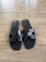 Oran Sandalen Hermès Schwarz Grösse 40