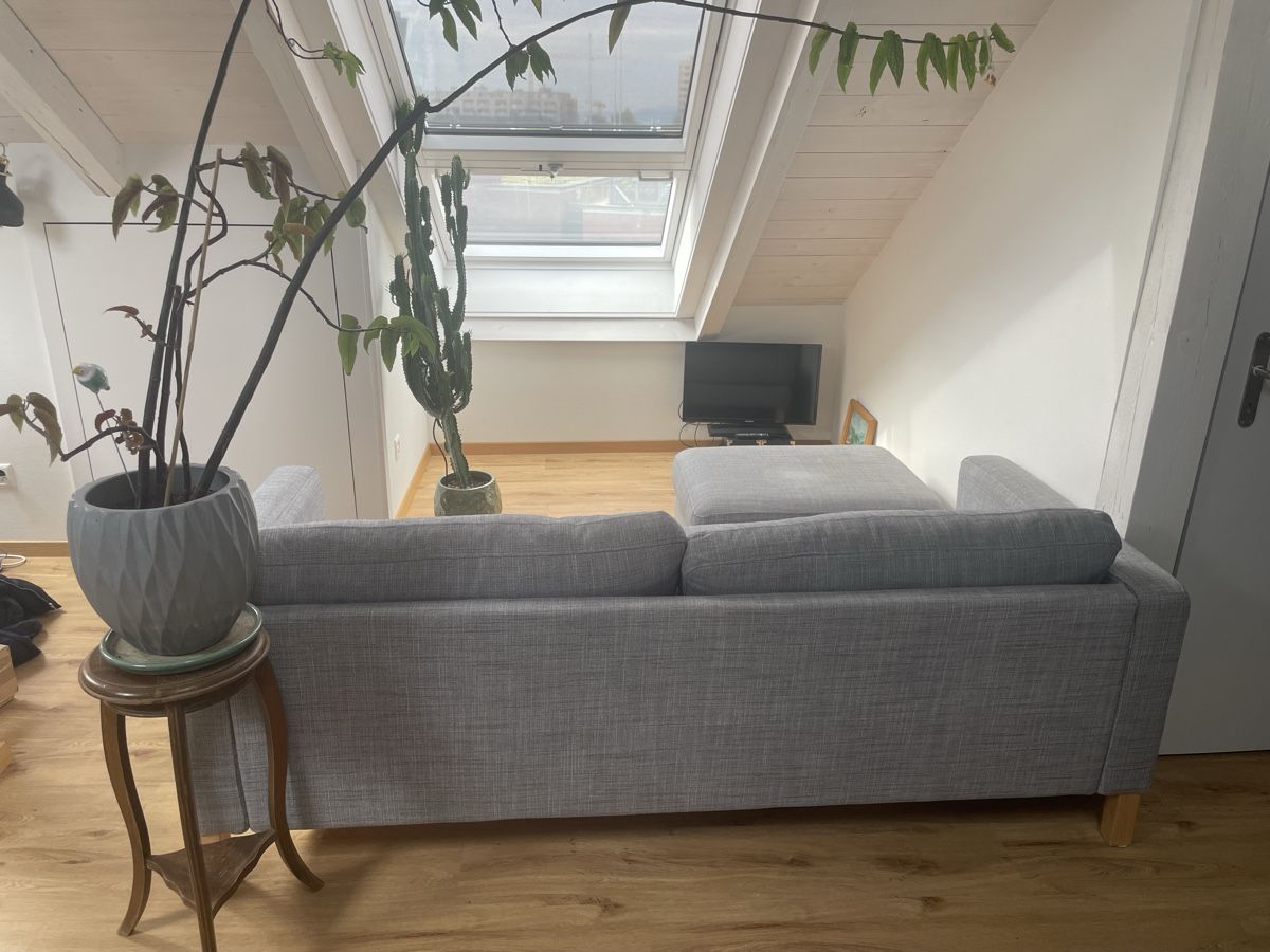 Sofas: Sofa L-Form mit Hocker, grau  – Gebraucht aus Biel/Bienne von mic_jy56 1