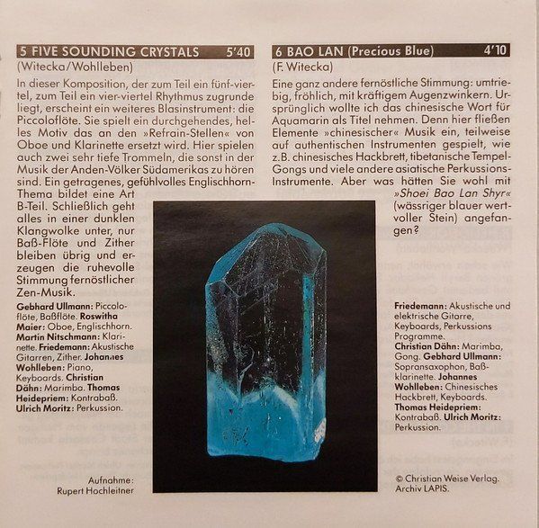 CDs: Friedemann AQUAMARIN Büdi Siebert Thomas Heidepriem NewAgeCD – D'occasion à Kandergrund par Sososo 5