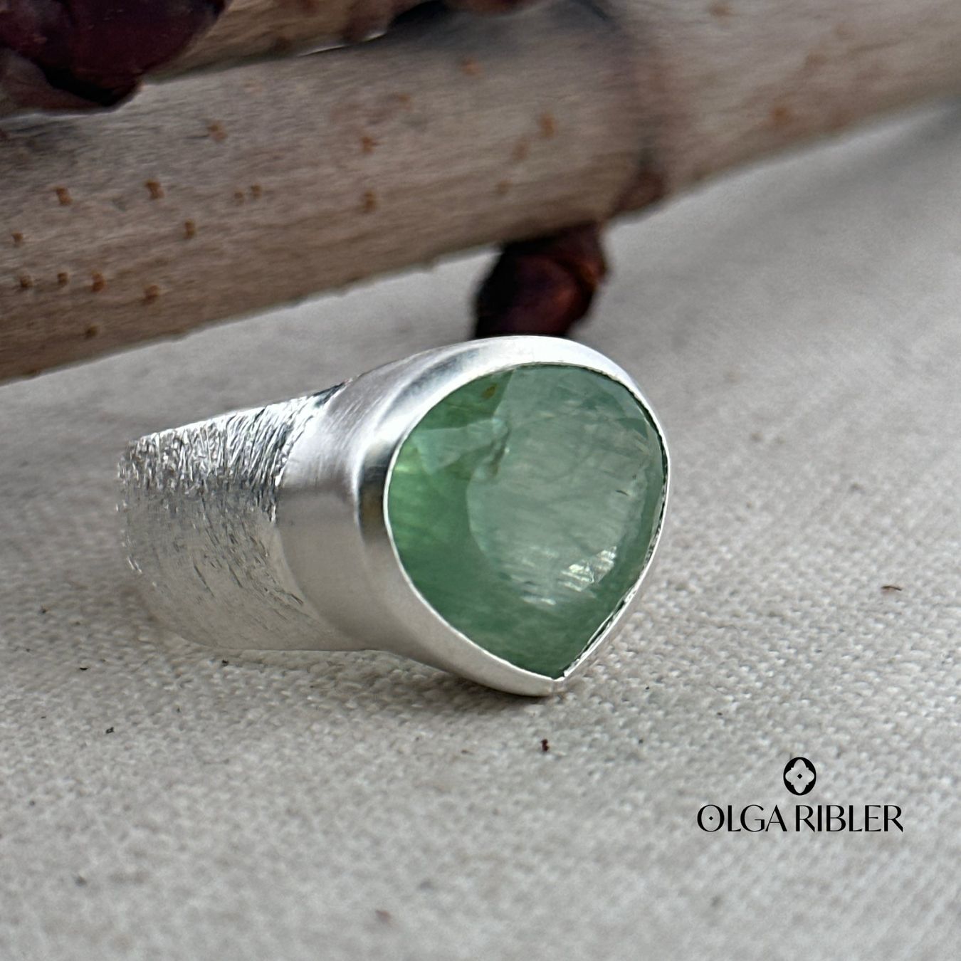 Olga Ribler Anelli: Aquamarine Silberring Grösse 55 – Nuovo (secondo la descrizione) da Luzern venduto da byolgaribleroutlet 7