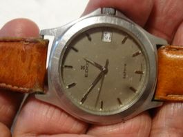 EDOX HERRENEN UHR,QUARTZ.DATE.SWISS MADE.LÄÜFT-33X38MM