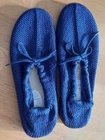 Anatomicos Hausschuhe blau Leder Einlegesohle NEU!