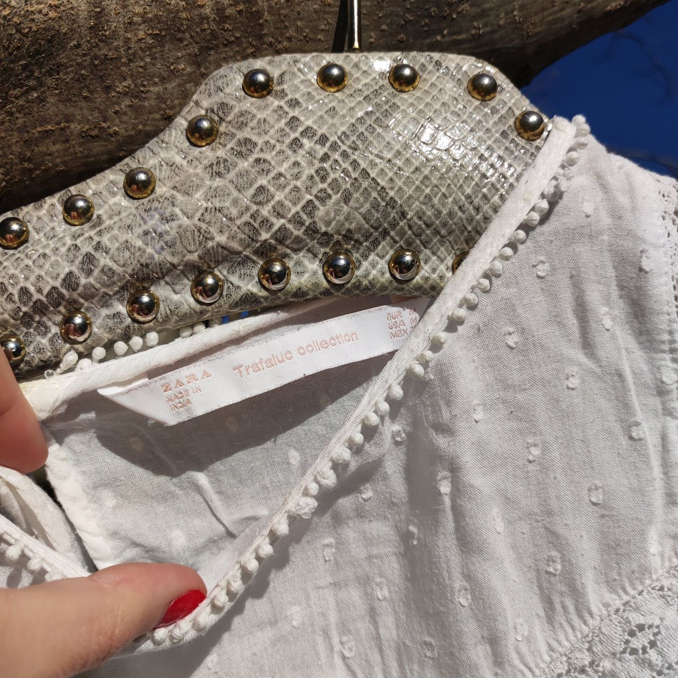 Zara Tops: Haut blanc – Gebraucht aus Riaz von cam_x5xs 7