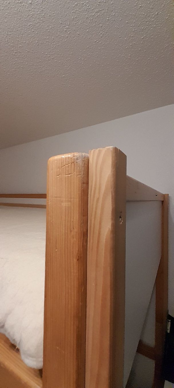 Letti: Hochbett Holz Natur mit Leiter – Usato da Effingen venduto da stolzfamily 4