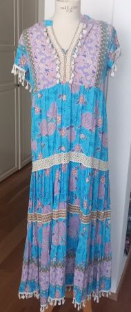 Tolles Boho Kleid Maxikleid von Last Queen Gr. M 38 40