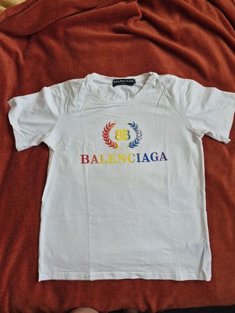 T-shirt Balenciaga BB Laurel logo