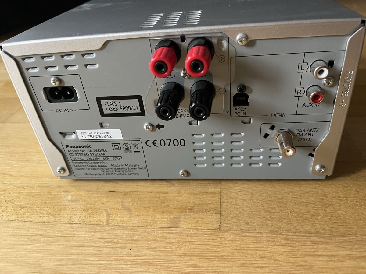 Panasonic Receiver: Panasonic Kompaktanlage SA-PMX84 DAB+ Bluetooth – Gebraucht aus Allschwil von  1