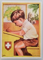 Bundesfeierpostkarte Nr.51 - 1930 - Knabe auf Schulbank