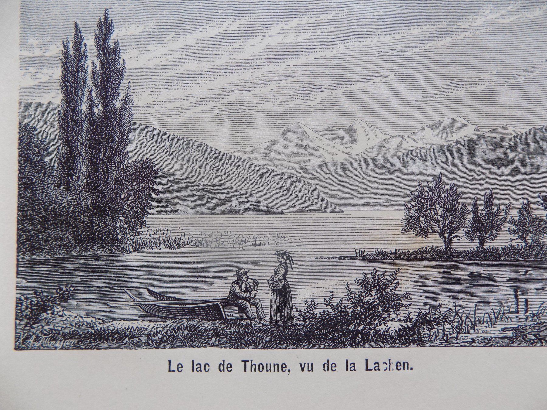 Incisioni: Lac de Thoune Thun Lachen – Usato da Risch venduto da Antikfee 3