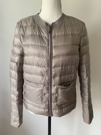 Schneiders Lightdaunen Daunenjacke Gr. 34, taupe/grau, Jacke