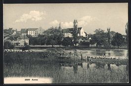 AK Aarau, Ortsansicht und Flusspartie